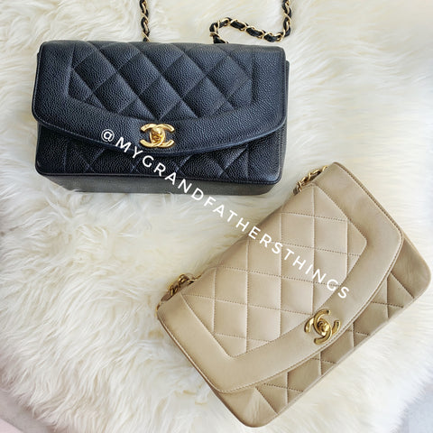 Chanel Diana Bag Caviar Black