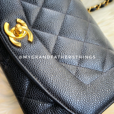 Chanel Diana Bag Caviar Black