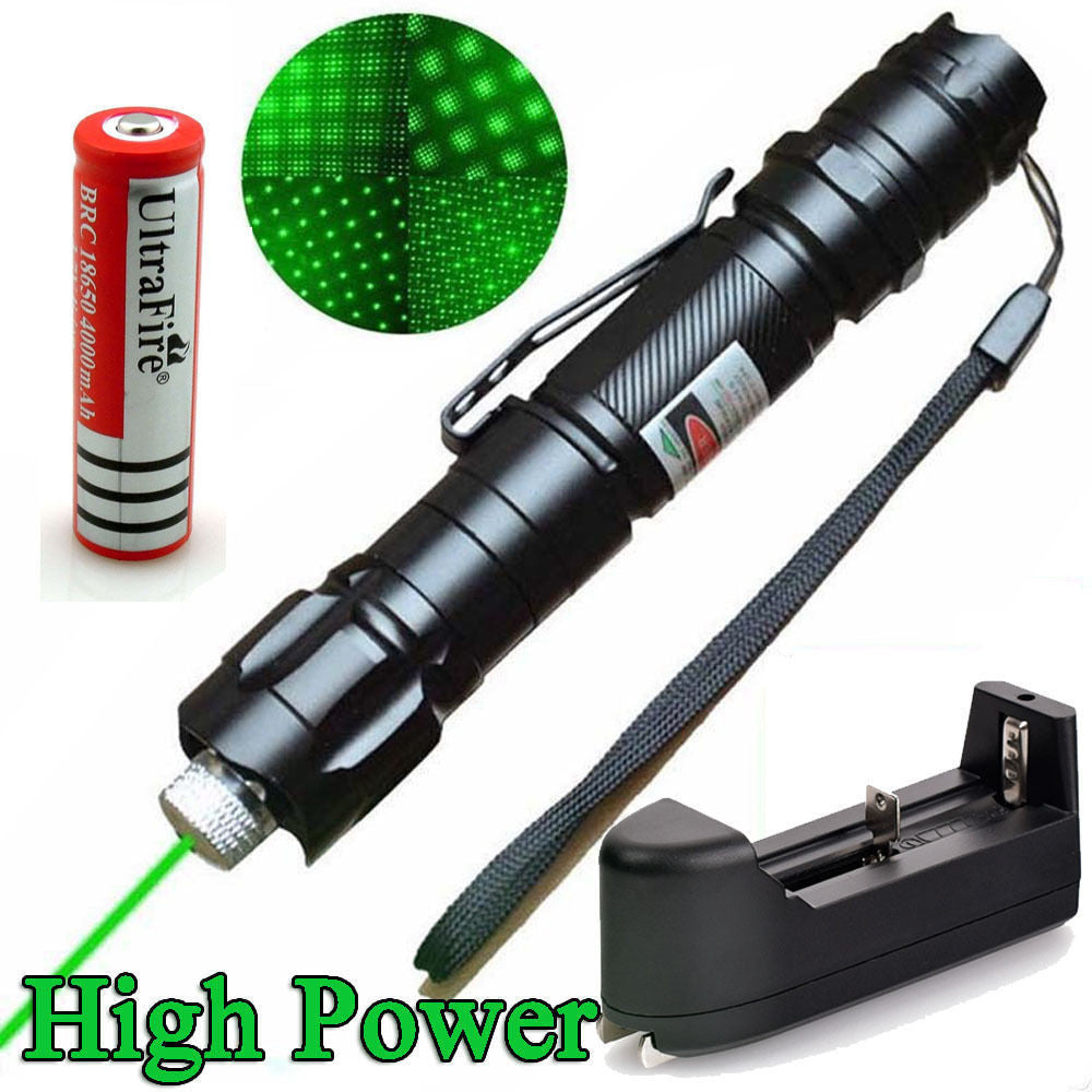 2in1 Lazer Lamp USB Rechargeable Red Laser Pointer Pen Visible Beam Lights 