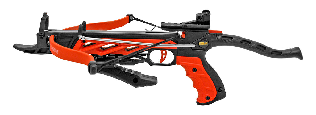 Crossbows Mini 80 Lb Self Cocking Pistol Crossbow W Bolts Arrows Hunting Archery Gun Outdoor Sports