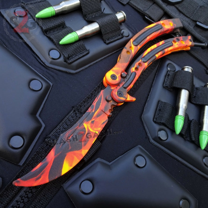 Asiimov CSGO Knife Practice Balisong Butterfly Trainer CS Go Knife 2nd Gen for sale online - eBay