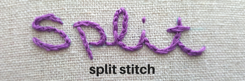 Split stitch