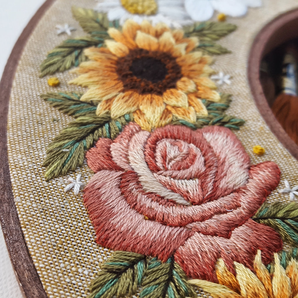 Featured image of post Printable Sunflower Embroidery Pattern : One of the things that can be intimidating to new embroiderers is transferring the pattern.