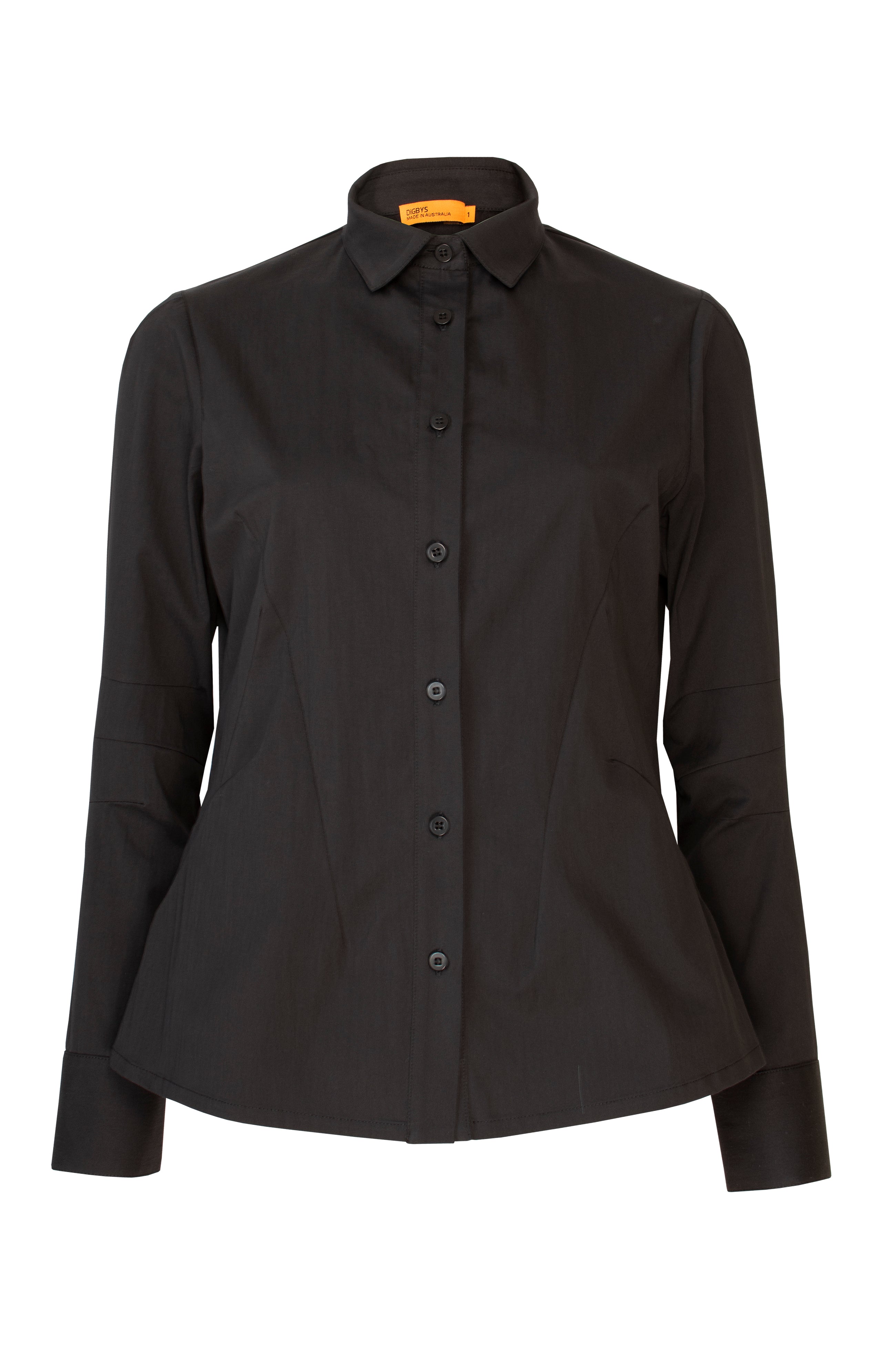 Black Cotton Extra Darts Shirt 8203