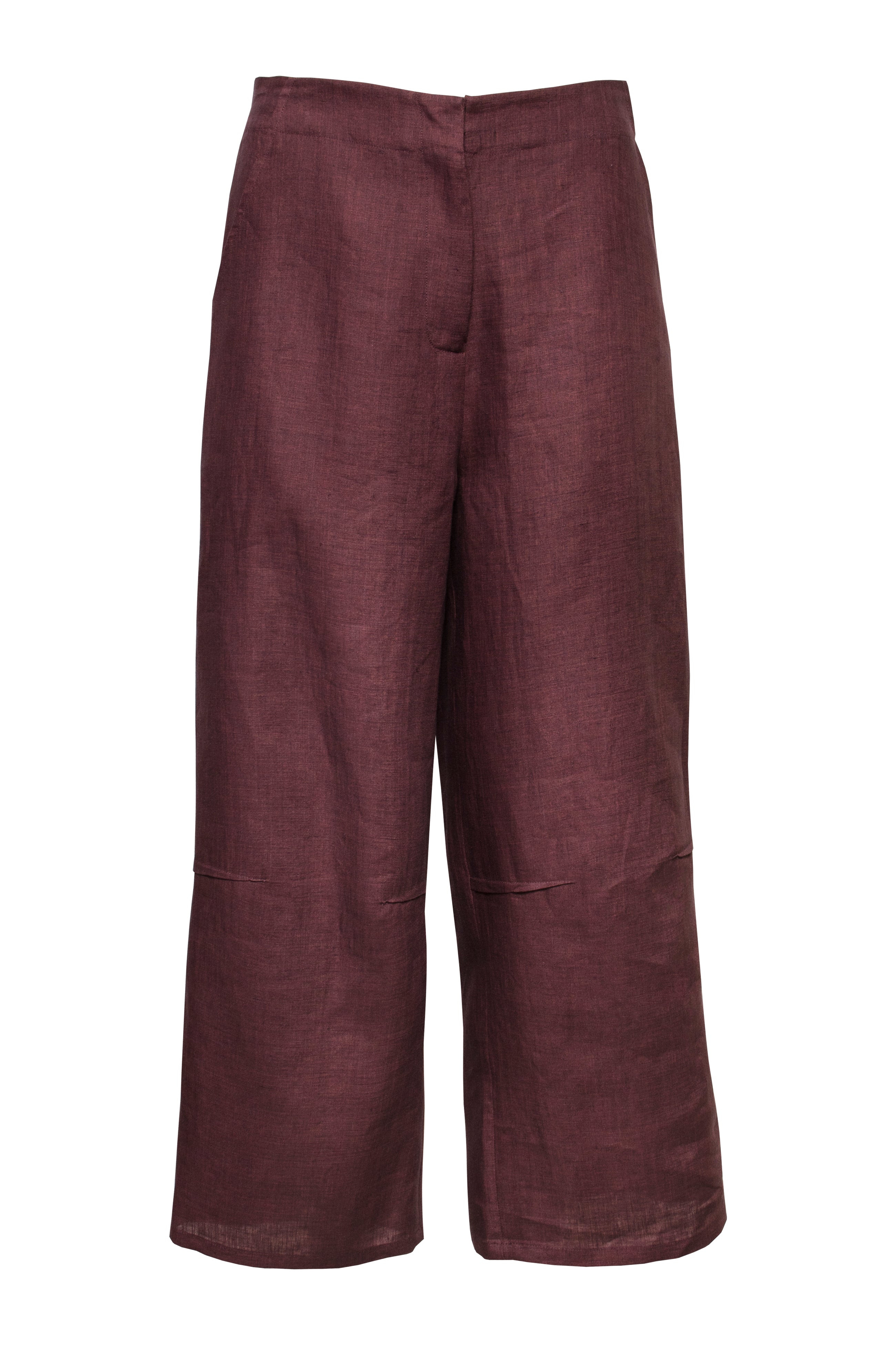 Fig Linen 3/4 Elastic Waist Pant 6221