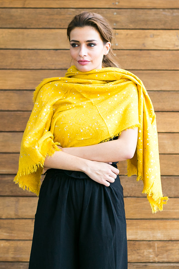 Yellow star scarf