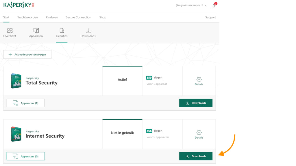 kaspersky downloaden vanuit my kaspersky account