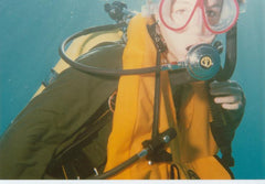 A picture of me in Guantanamo Bay Cuba back in the day before Scuba diving became a glamor sport.