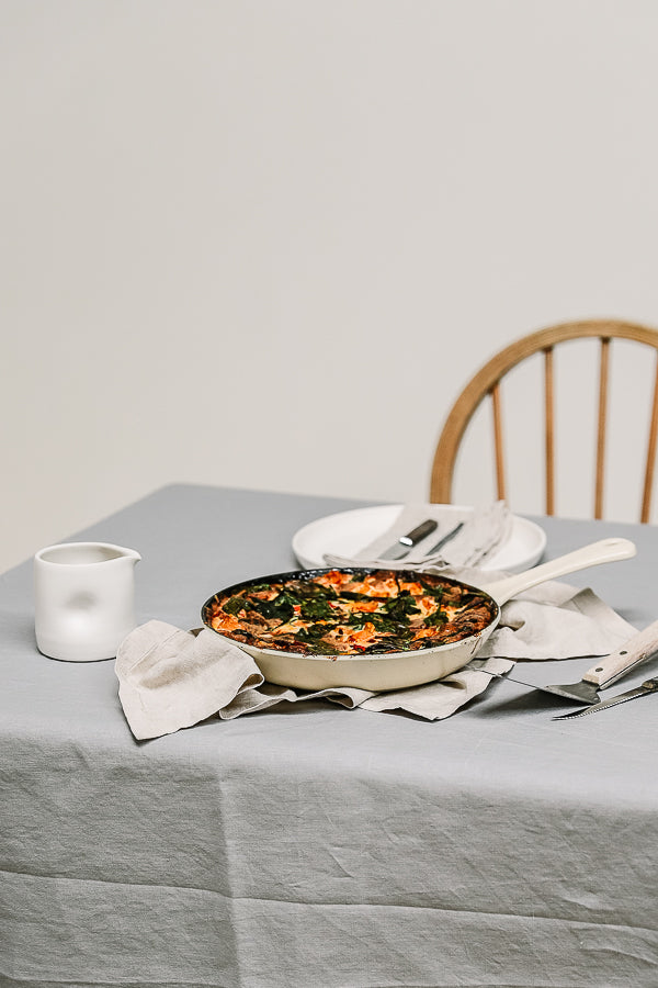 Barton Croft At the table:  Butternut squash, spinach and bacon frittata recipe 