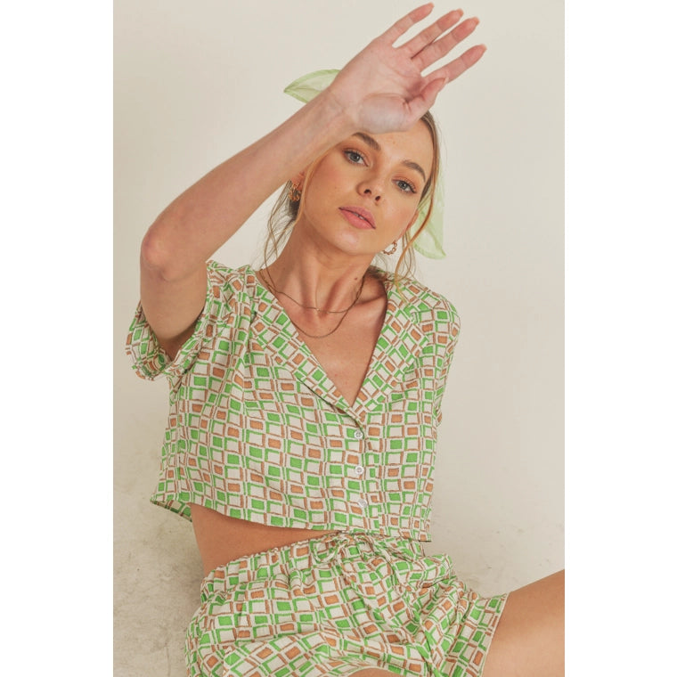 Daphne Cropped Shirt