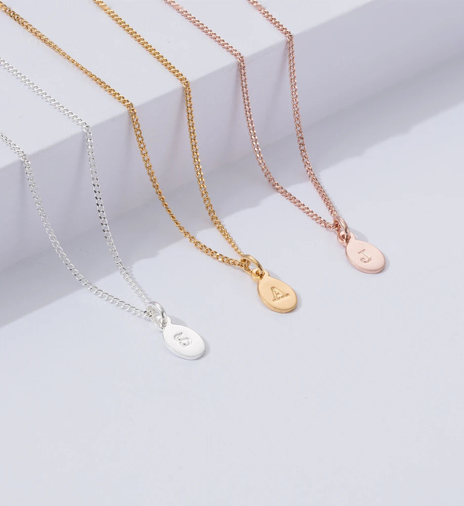 rose gold initial charms