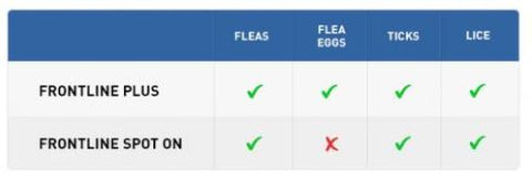 Frontline Plus vs Fronline Spot On