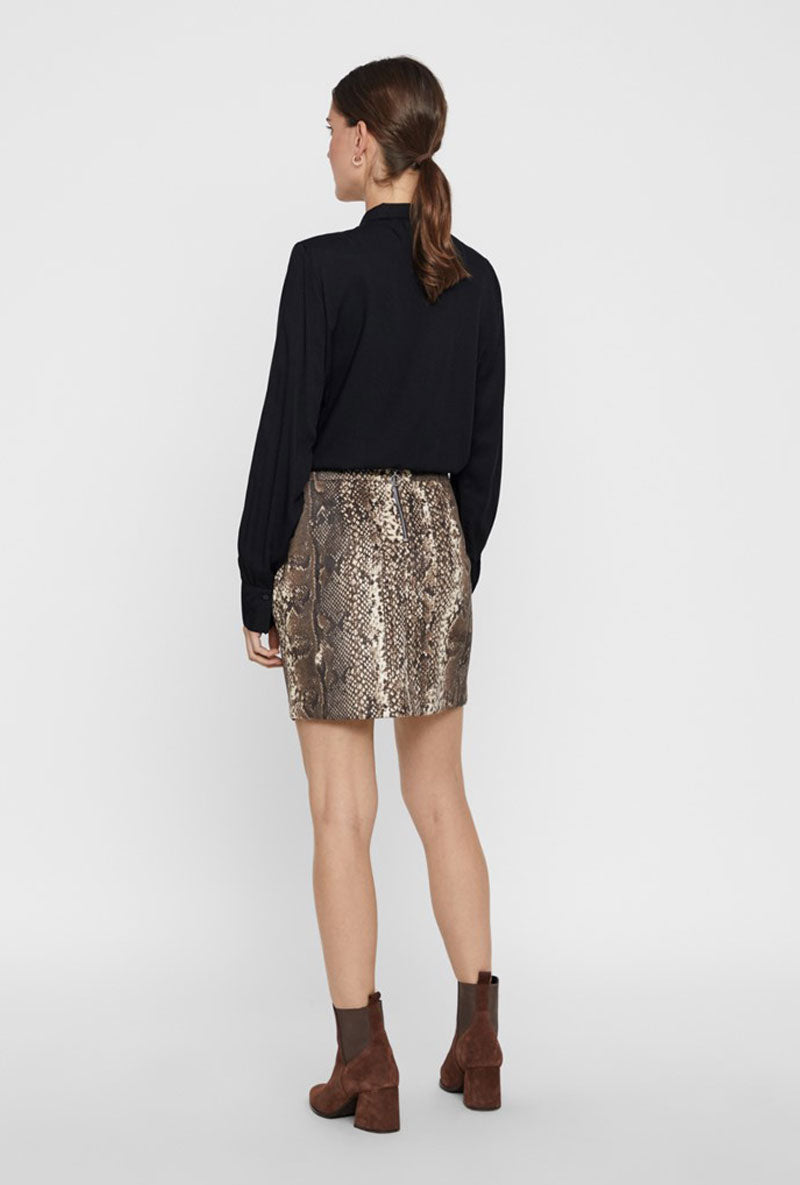 vero moda snake print skirt