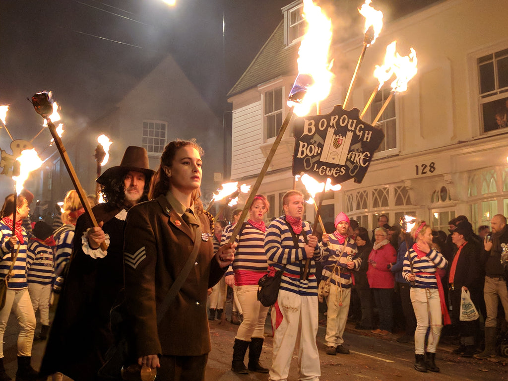 Cycling to Lewes for Bonfire Night guy fawkes
