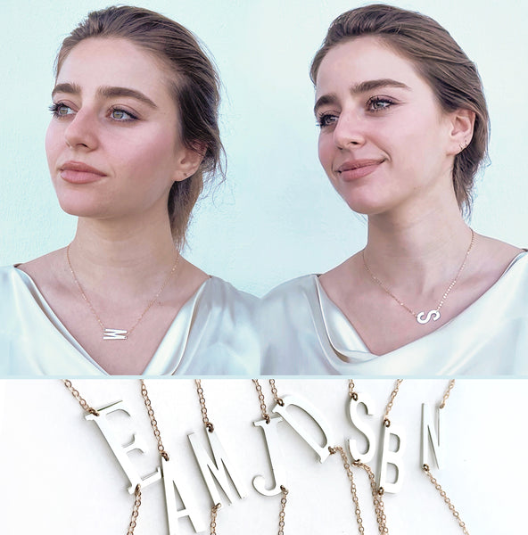 juno initial necklace