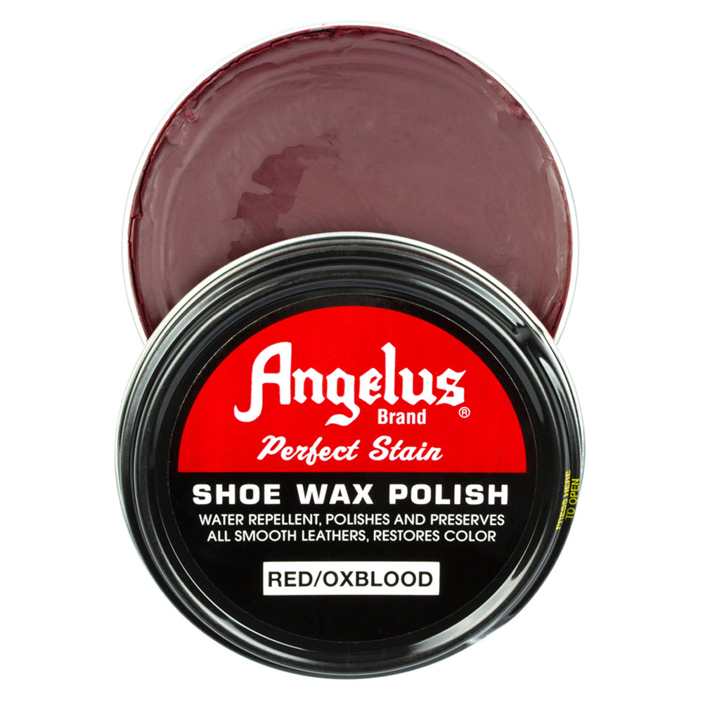Angelus Perfect Stain Wax Shoe Polish - Red/Oxblood
