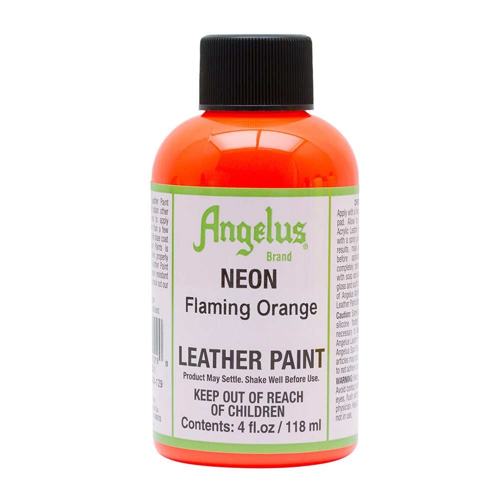 Angelus Neon Flaming Orange Leather Paint 092