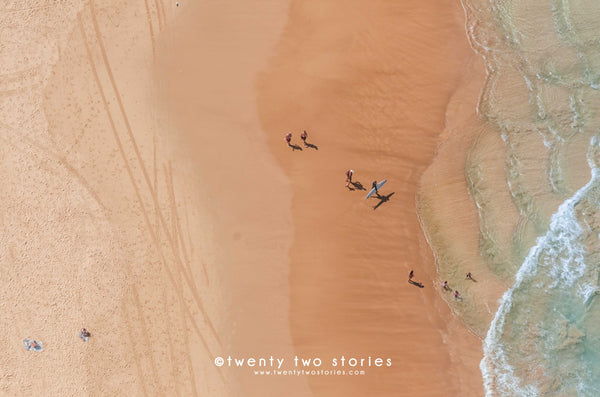 Maroubra Beach Aerial Beach Print