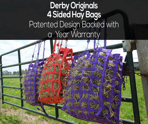 Derby Originals 4 Sided Slow Feed Hay Bags