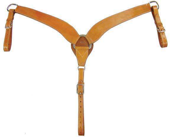 Tahoe Red River Breast Collar with Spots USA Leather 