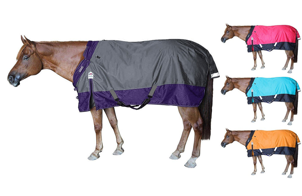 Two Year Limited Manufacturers Warranty Derby Originals 1200D Ripstop Waterproof Nylon Horse Winter Turnout Blanket with 300g Polyfil Insulation