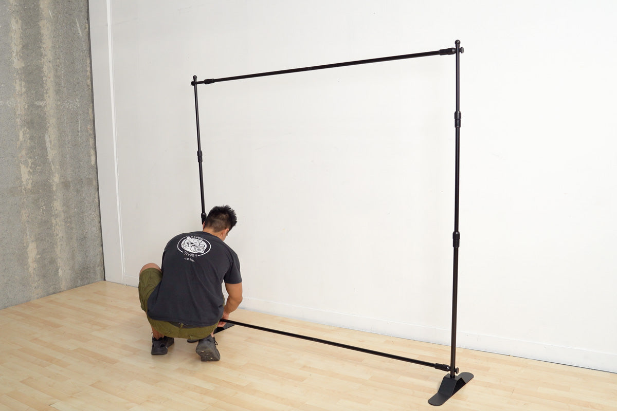 Backdrop Stand Telescopic Crossbar Rod (Extendable From 1.2M - 3M) - Silver