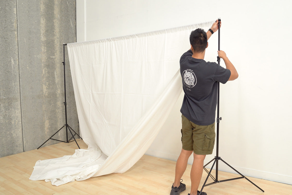 Backdrop Stand (2.5M x 3.0M) - 4KG Load 4 Segment Crossbar