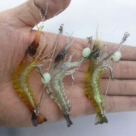 5PCS Luminous Soft Shrimp Lures & Hooks