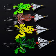 4 Piece Frog Fishing Lure Set for Bass or Carp