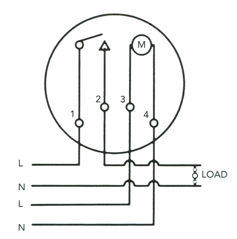Sangamo E855 Wiring Diagram