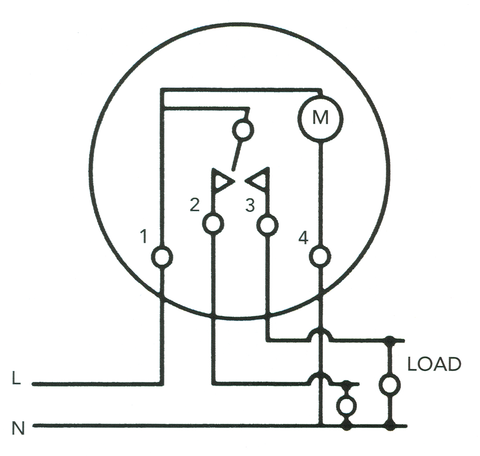 Sangamo Q554 Wiring Diagram