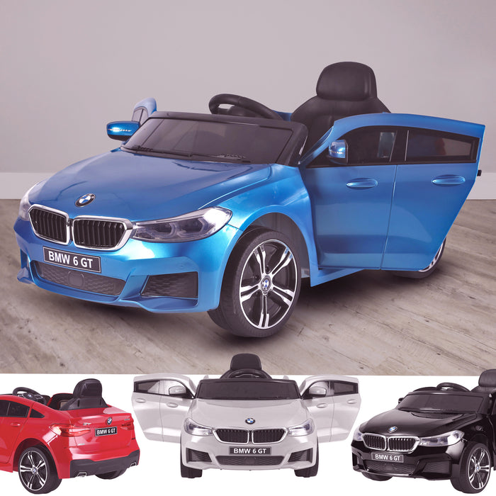 kids 12v electric bmw 6 series gt x drive 2019 battery operated kids ride on car with parental remote control main 2 blue Painted Blue m sport licensed