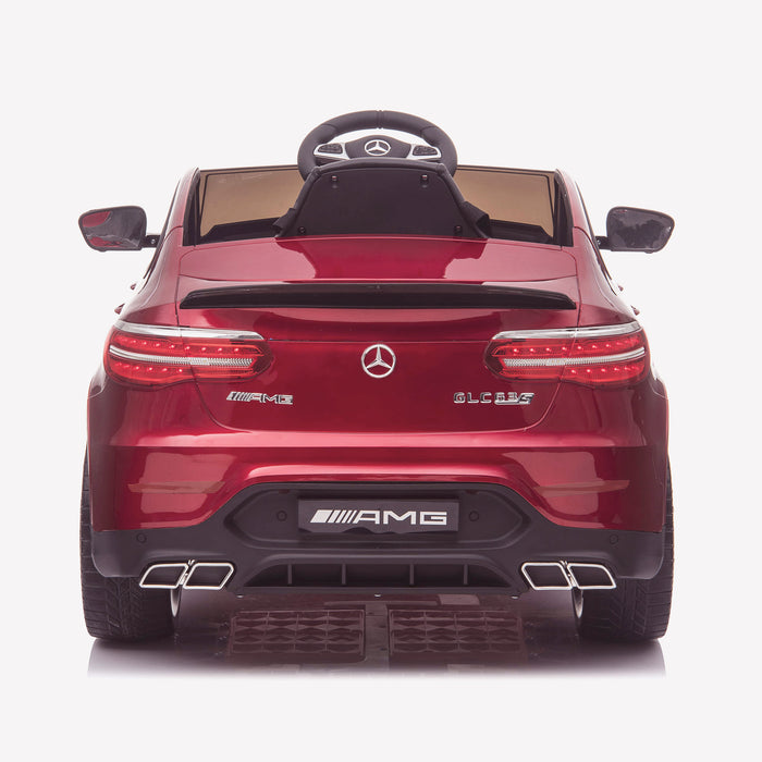 kids 12v electric mercedes glc 63s coupe battery car jeep pick up battery operated ride on car with parental remote control rear direct red benz amg licensed 2wd