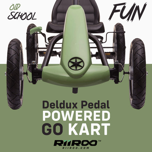 kids pedal powered delux go kart s1000 old school fun