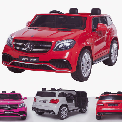 licensed kids 24v mercedes benz gls 63s amg ride on car jeep with parental remote control two seater red Red 63 electric 4wd