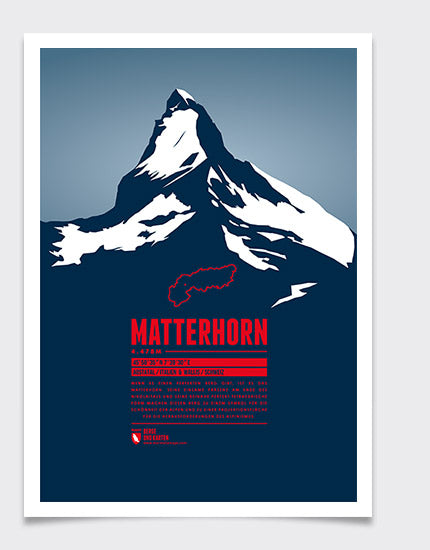 Marmota Maps Matterhorn Wall Print | Backcountry Books