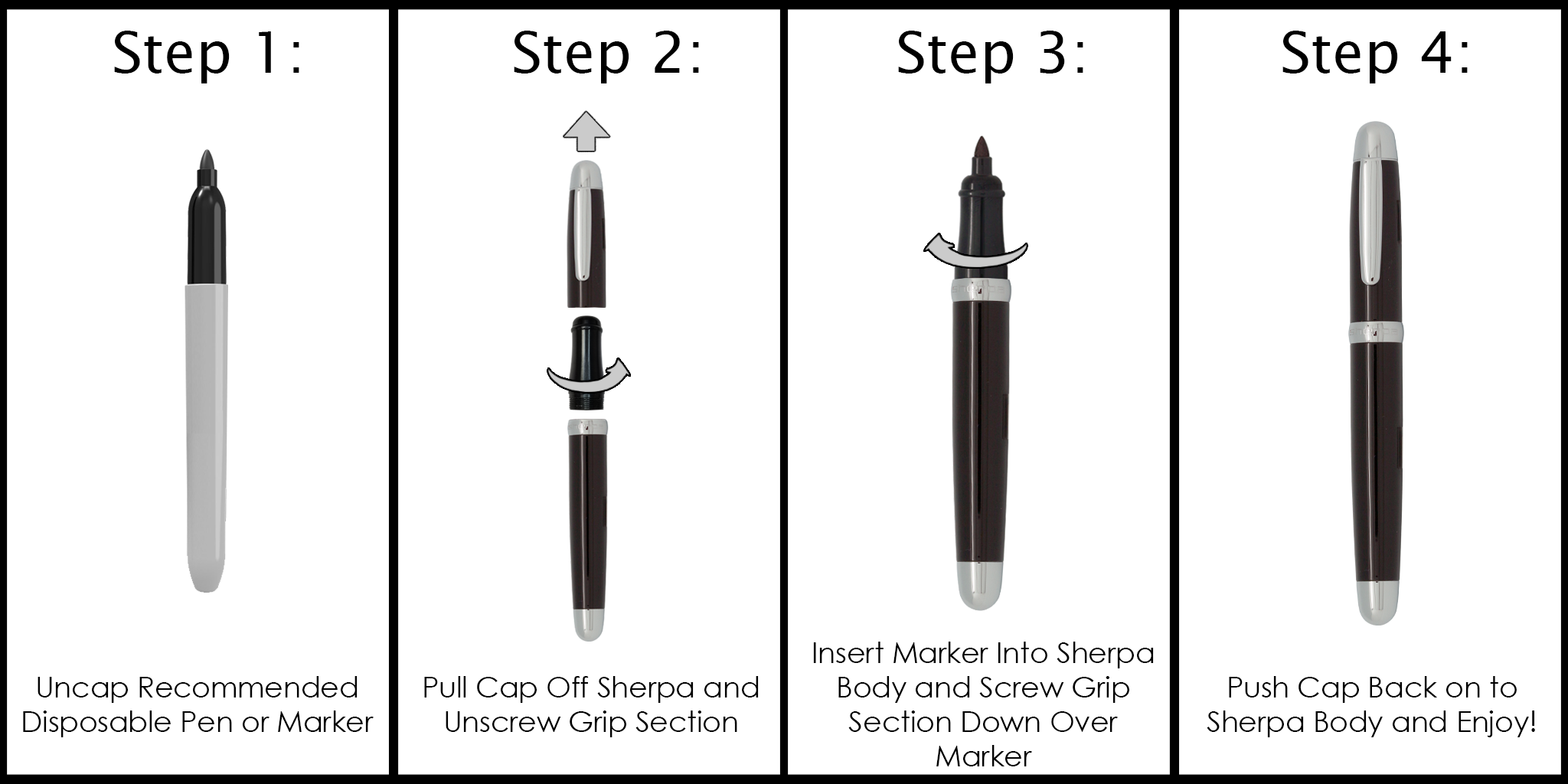 Sherpa Sharpie Pen Cover How To