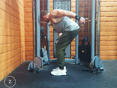 Get a wide back with the cable Lat Lever