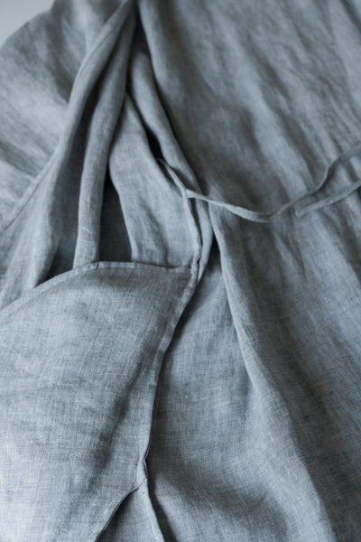 Linen robe from the inside caaria