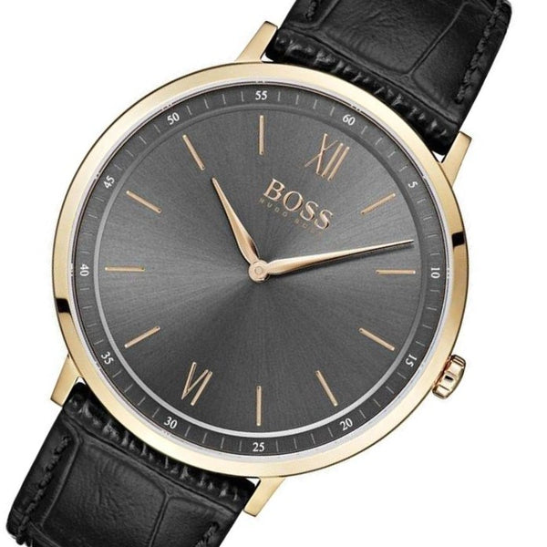 Hugo Boss Essential Black Leather Men's Watch - 1513649 – The Watch Factory  Australia