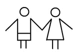 Icon of two kids holding hands