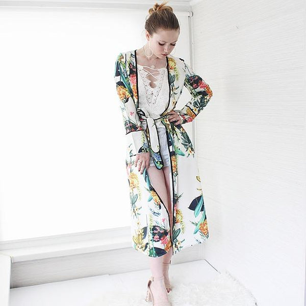 floral print kimono dress