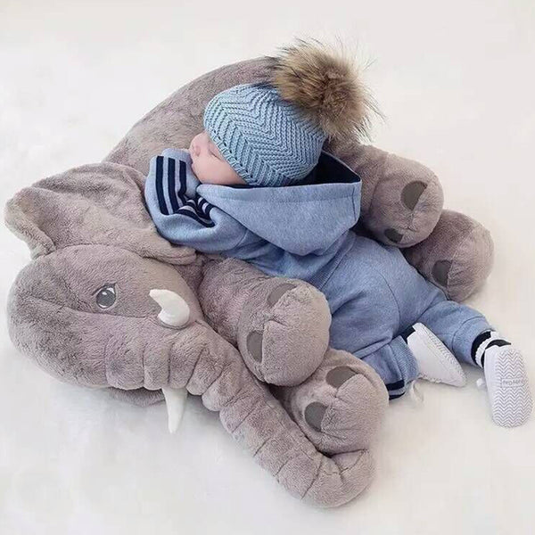 cuddly elephant baby sleep pillow
