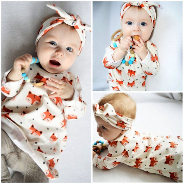 fox baby dress