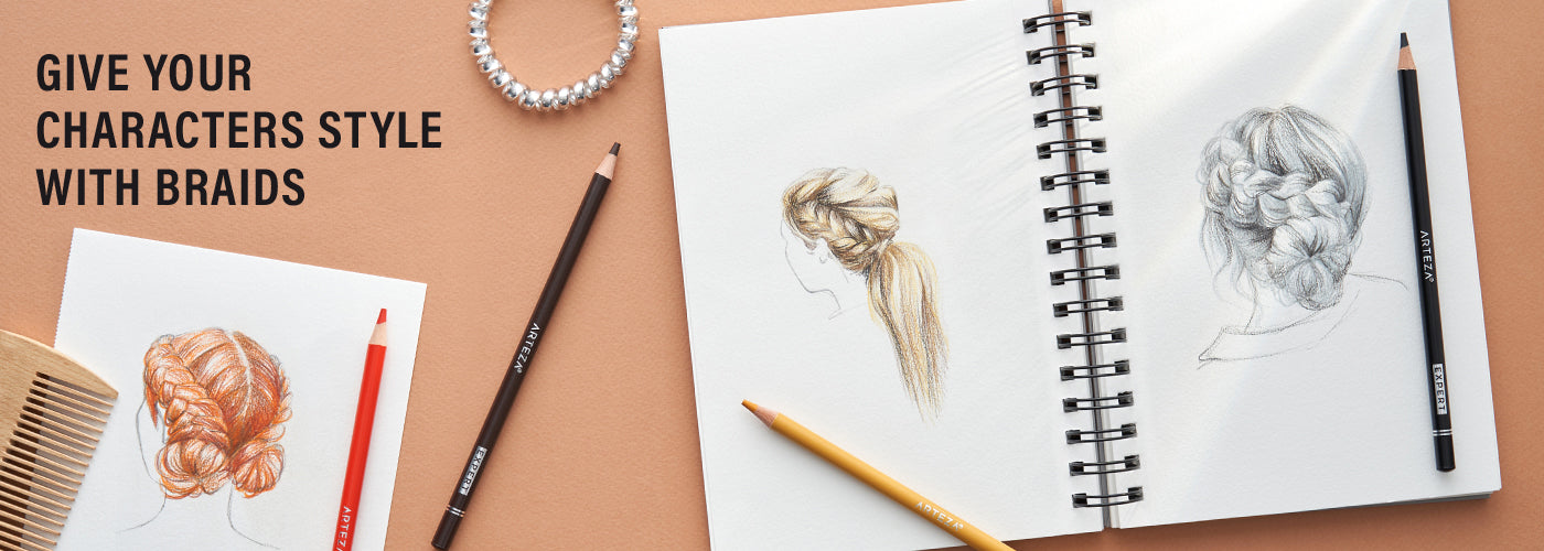 How to Draw Braids: 3 Different Styles – 