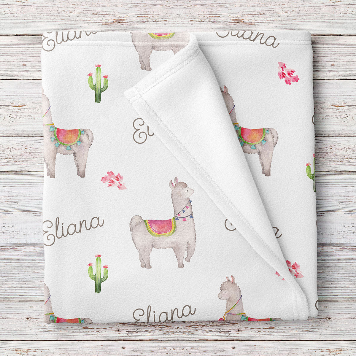 llama christmas blanket