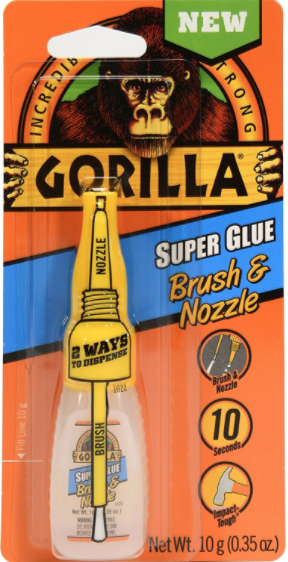 Gorilla Super Glue Brush Or Nozzle 35oz Mutual Hardware