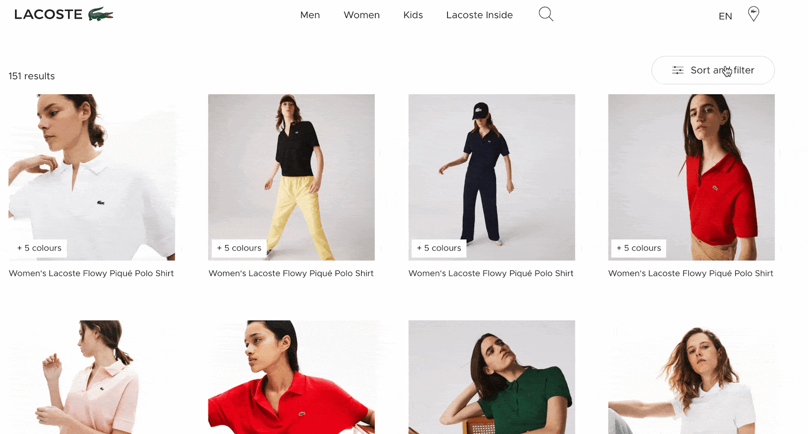 lacoste collapsible filter