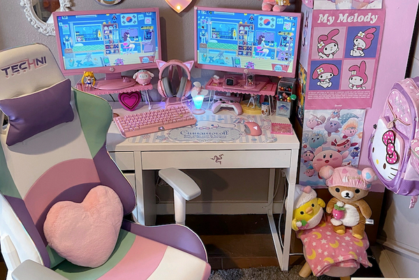 Kawaii Gaming Chair Setup