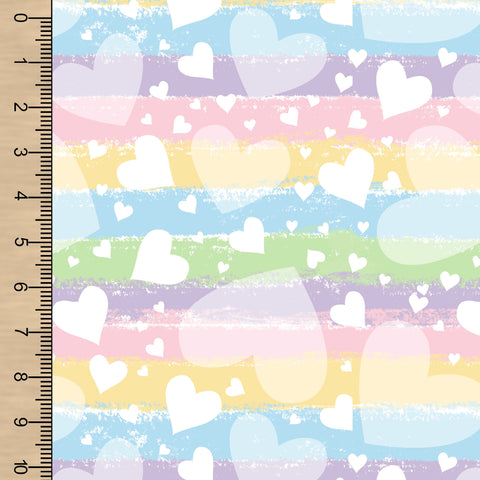 Hearts Pastel Stripe CL